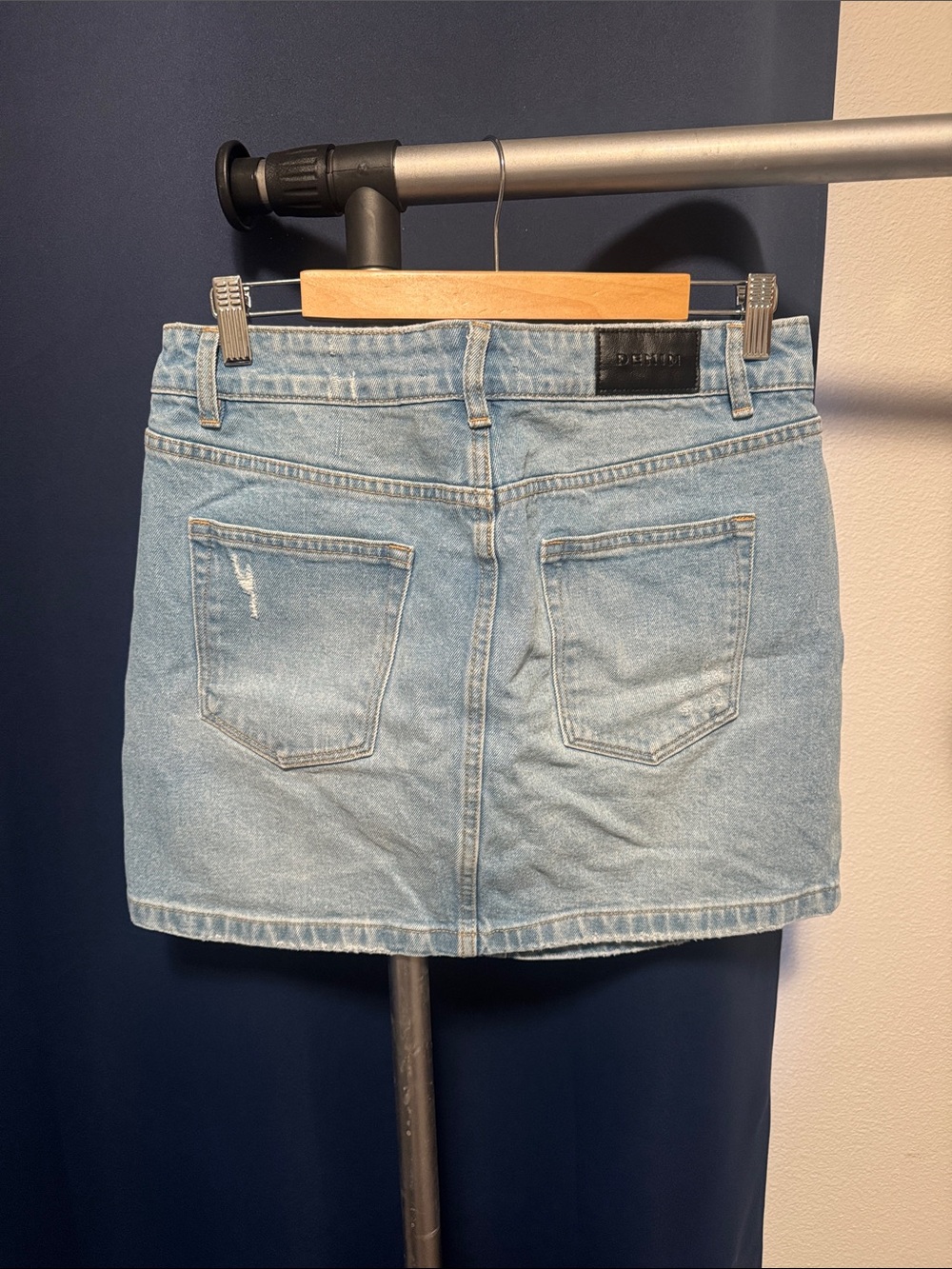 Glassons Light Blue Denim Mini Skirt - Picture 2 of 2